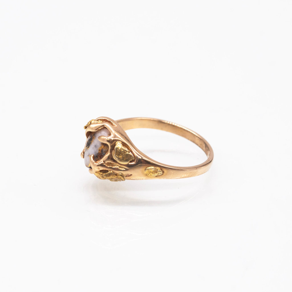 Gold Quartz Ring - RL659Q - 7.25