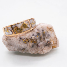 Gold Quartz Ring - RM733Q - 11.5