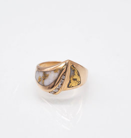 Oro Cal Gold Quartz Ring - RL536D10Q - 7