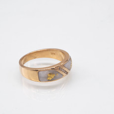 Gold Quartz Ring - RM610D10Q - 10.5