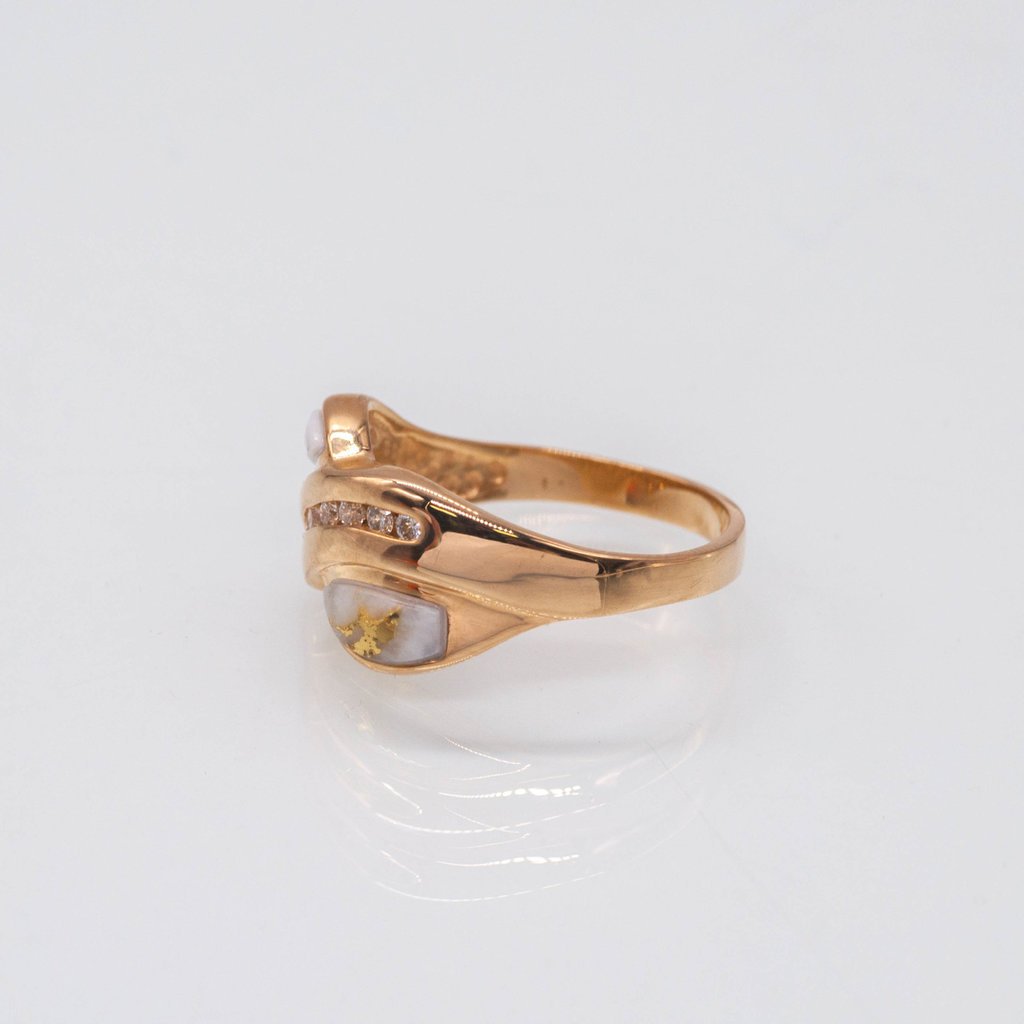 Oro Cal Gold Quartz Ring - RL1060Q - 7.5