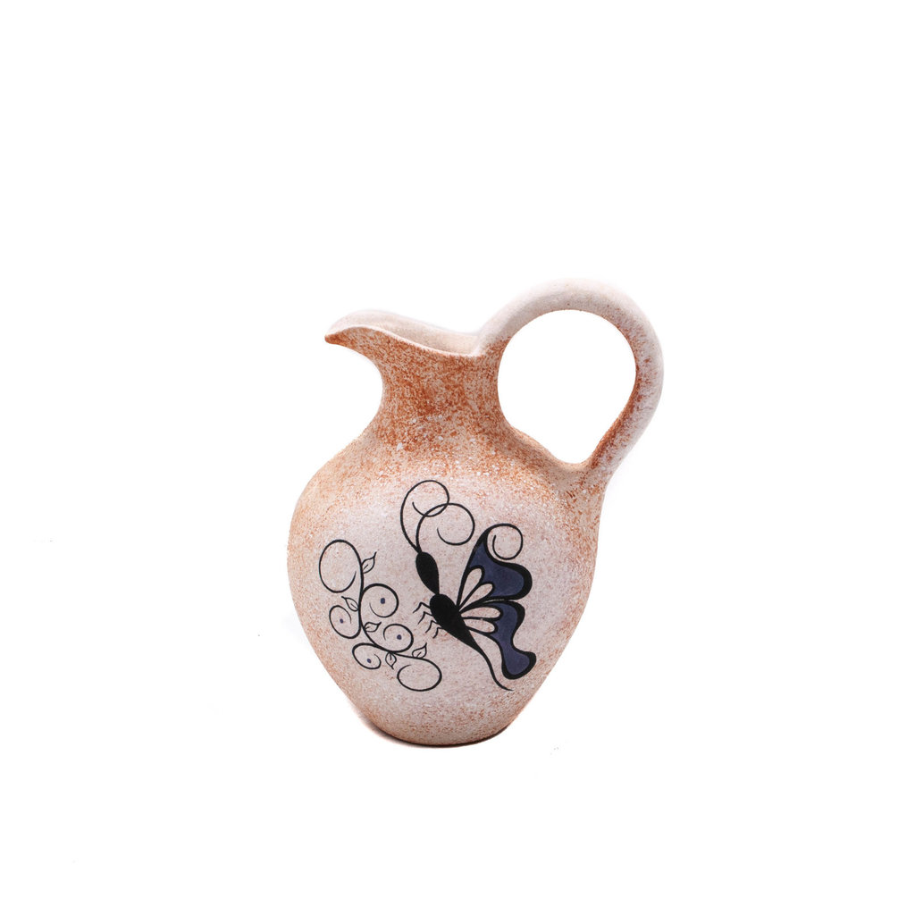 Zuni Zuni Butteryfly Vase Pottery by Tony Lorenzo, Zuni