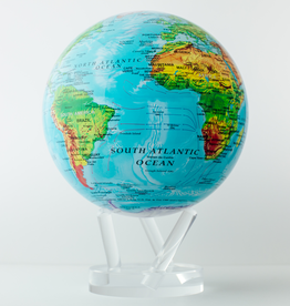 8.5" Globe Relief Map Blue