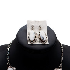 Set: Magnicite 5 Stone 22" Necklace/Earring