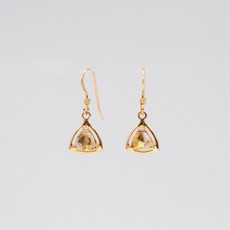 Gold Quartz Earrings -EN441Q/WD