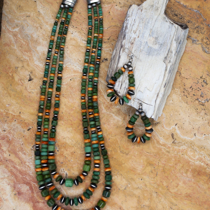 Native American Necklace and Earring Set