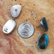 Federico Double Turquoise Stone Earrings