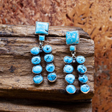 Turquoise Earring 10 Stone
