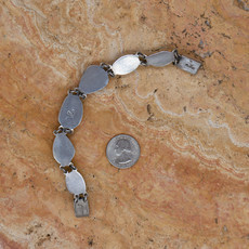 Federico 6 Stone Turquoise Link Bracelet
