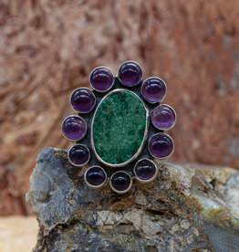 Federico Turquoise Amethyst Ring