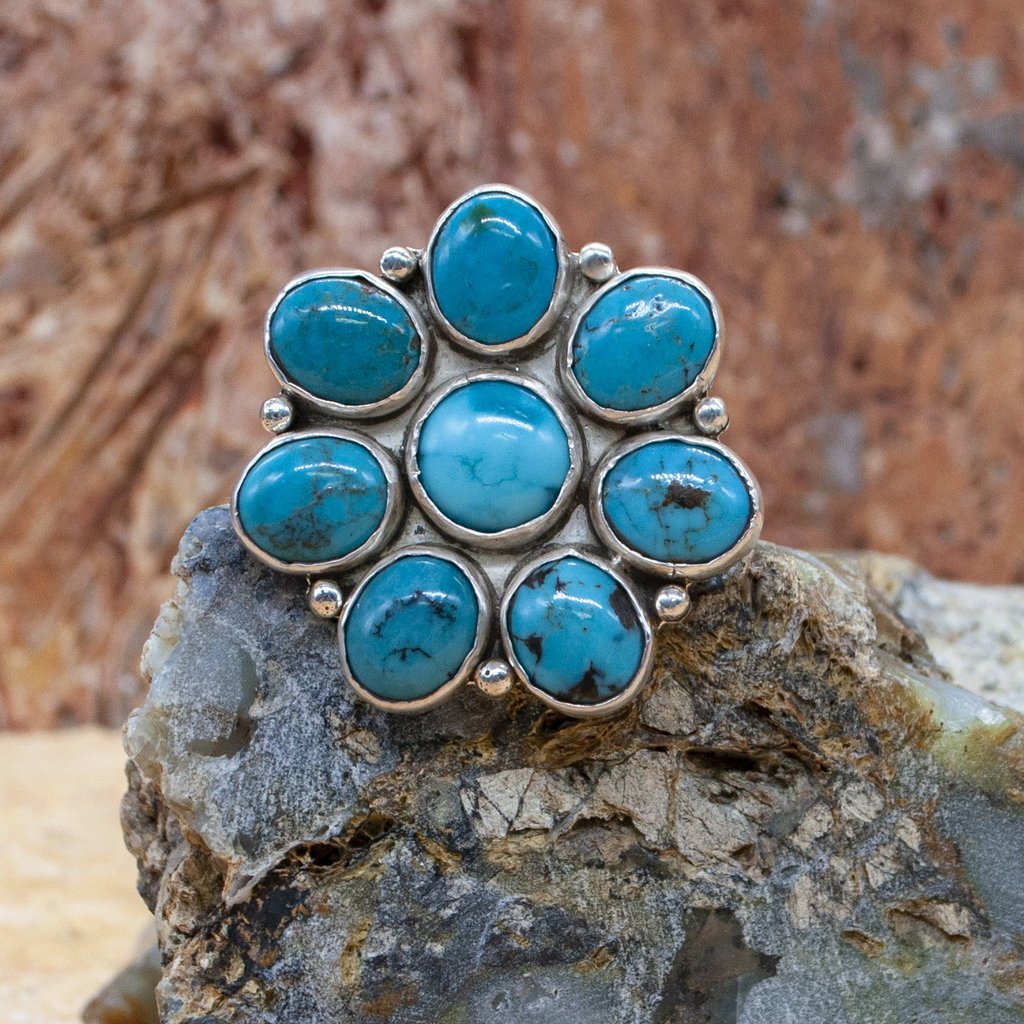 Federico Adjustable Turquoise Ring