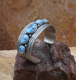 ANASAZI TRADERS Golden Hills Turquoise Cuff (Melvin Francis)