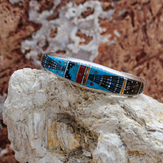 Ernest Tsosie Inlay Bracelet - 6.5"
