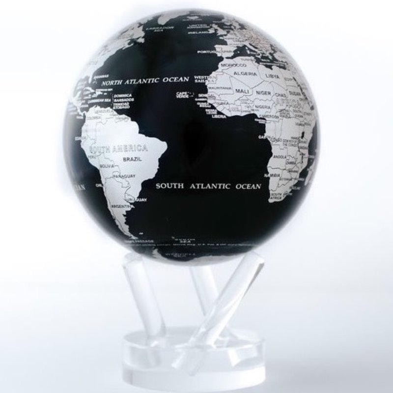 MOVA GLOBES Black & Silver Globe 8.5"