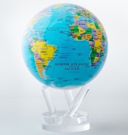 8.5" Globe Political Map Blue
