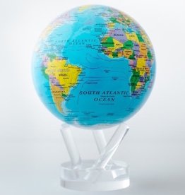 MOVA GLOBES Political Map Blue Globe 8.5''