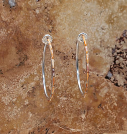 Federico Large Orange Spiny Oyster Hoops 2"