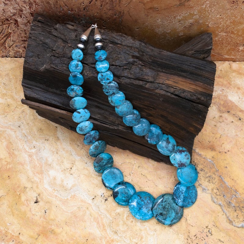 Rio Grande Wholesale 22" Wafer Turquoise Necklace
