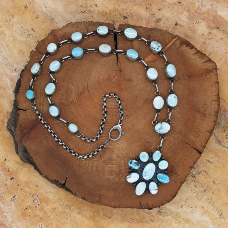 Dry Creek Turquoise Necklace 36"