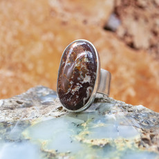 Winfield Trading Inc Agate & Copper Ring size 8