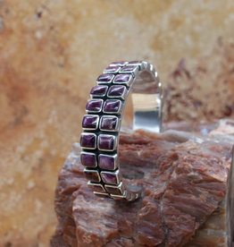 Federico Purple Spiny Oyster Cuff 2 Rows