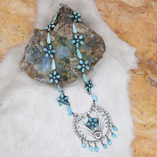 20"  Blue Turquoise Federico Necklace