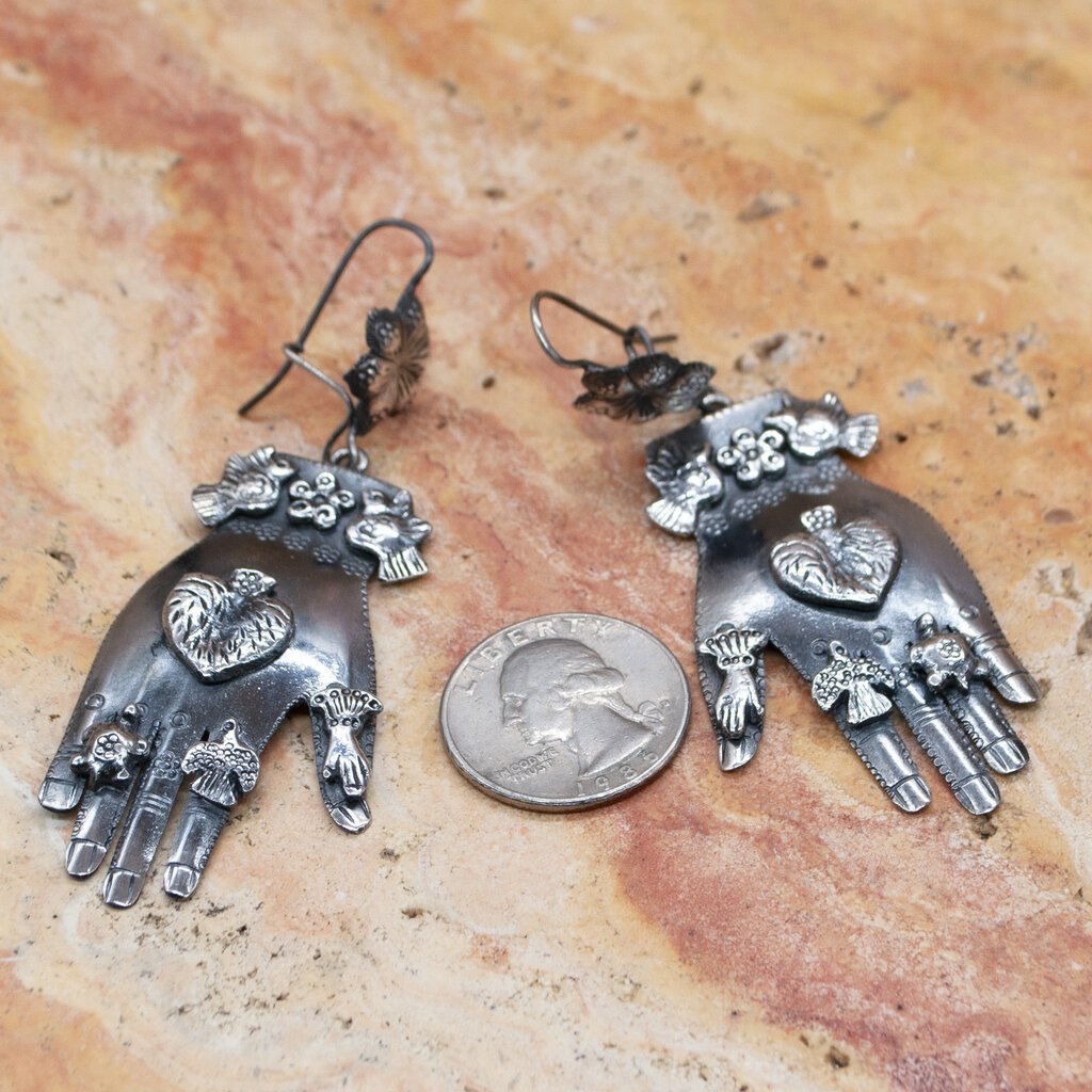 Frida Kahlo Hand Earrings