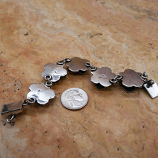 Federico 5 Rose Silver Link Bracelet