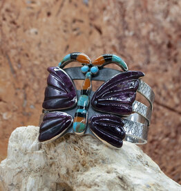 Federico Purple Spiny Oyster Butterfly Cuff