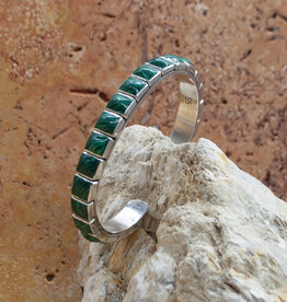 Federico Single Row Malachite Cuff