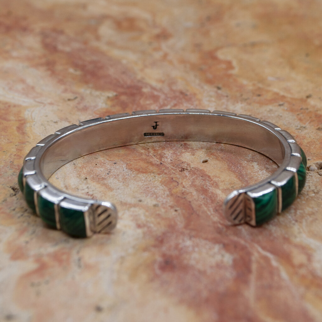 Federico Single Row Malachite Cuff