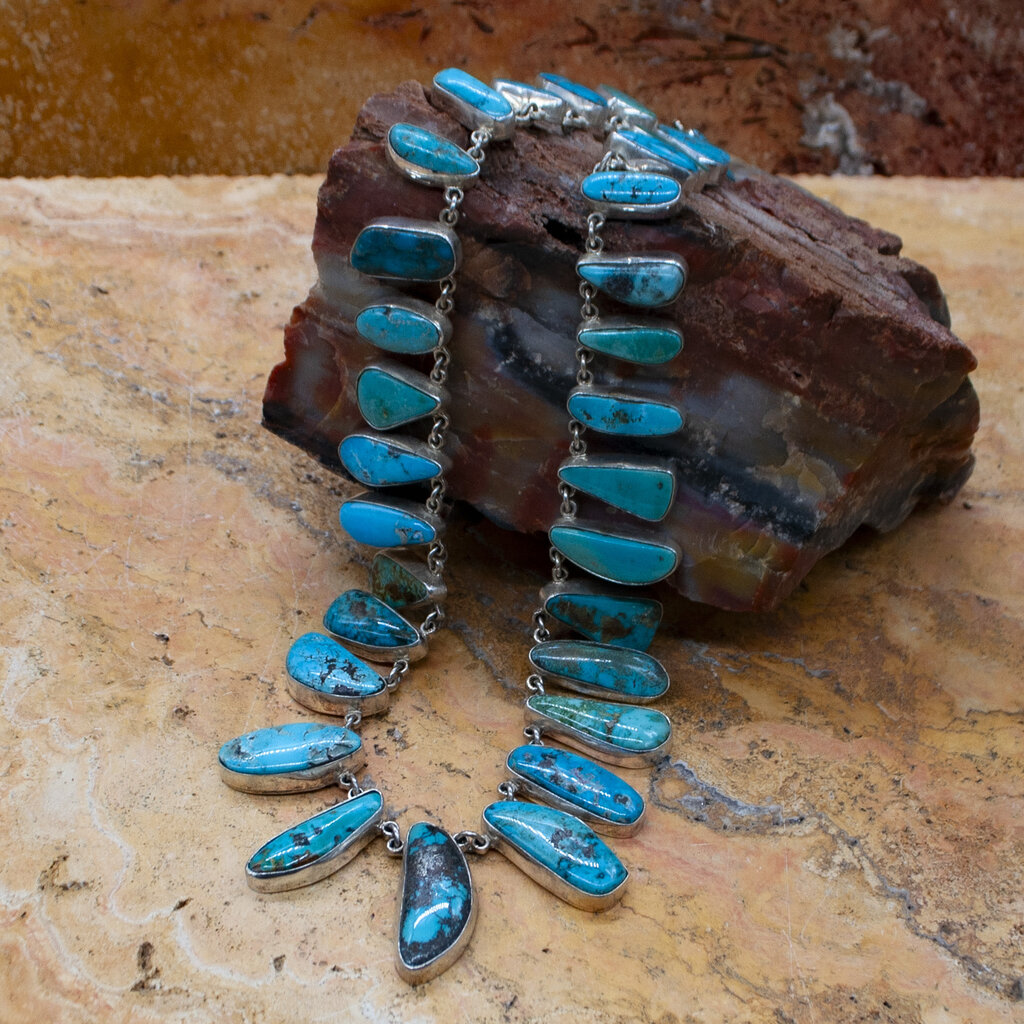 Federico 31 Stone Turquoise 20" Necklace