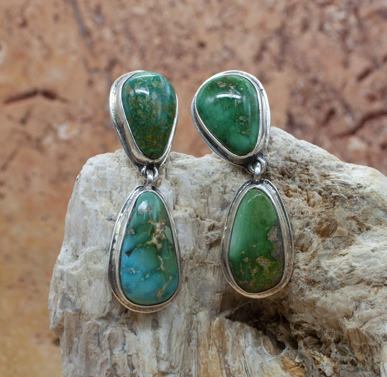 925 Sterling Silver Designer Turquoise Earrings – jewelldiro