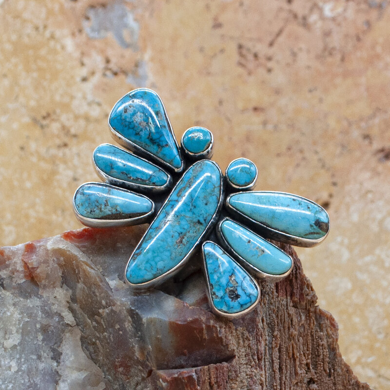Federico Kingman Turquoise Dragonfly Pin/Pendant