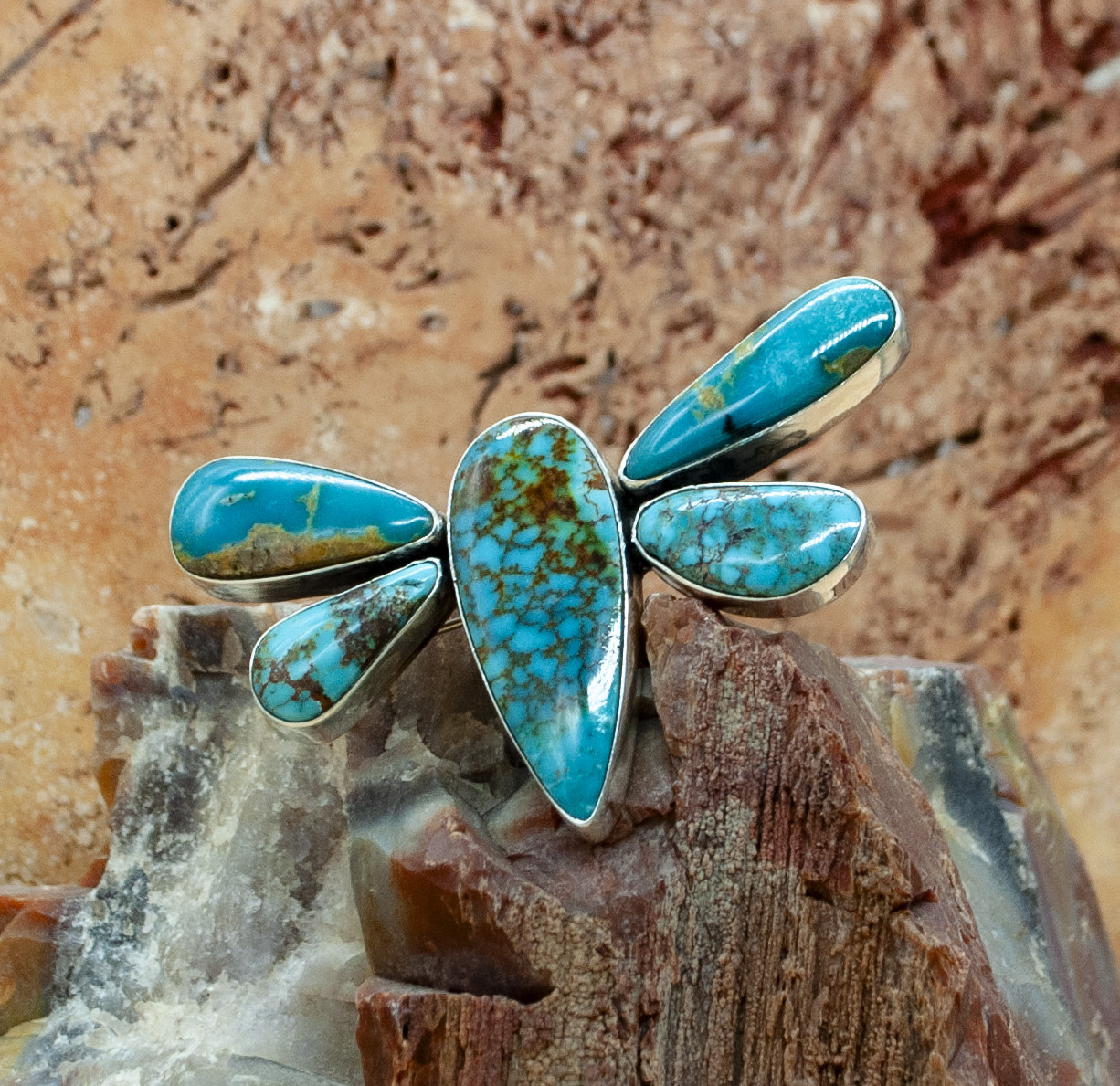 アクセサリー PUKUPUKU federico-turquoise-dragonfly-