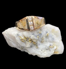 Gold Quartz Ring- 6.5 RL1051DQ(G4)