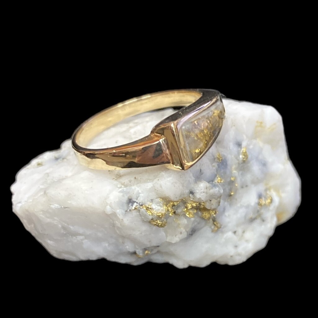 Oro Cal Gold Quartz Ring RL1074Q-(G5) size 7