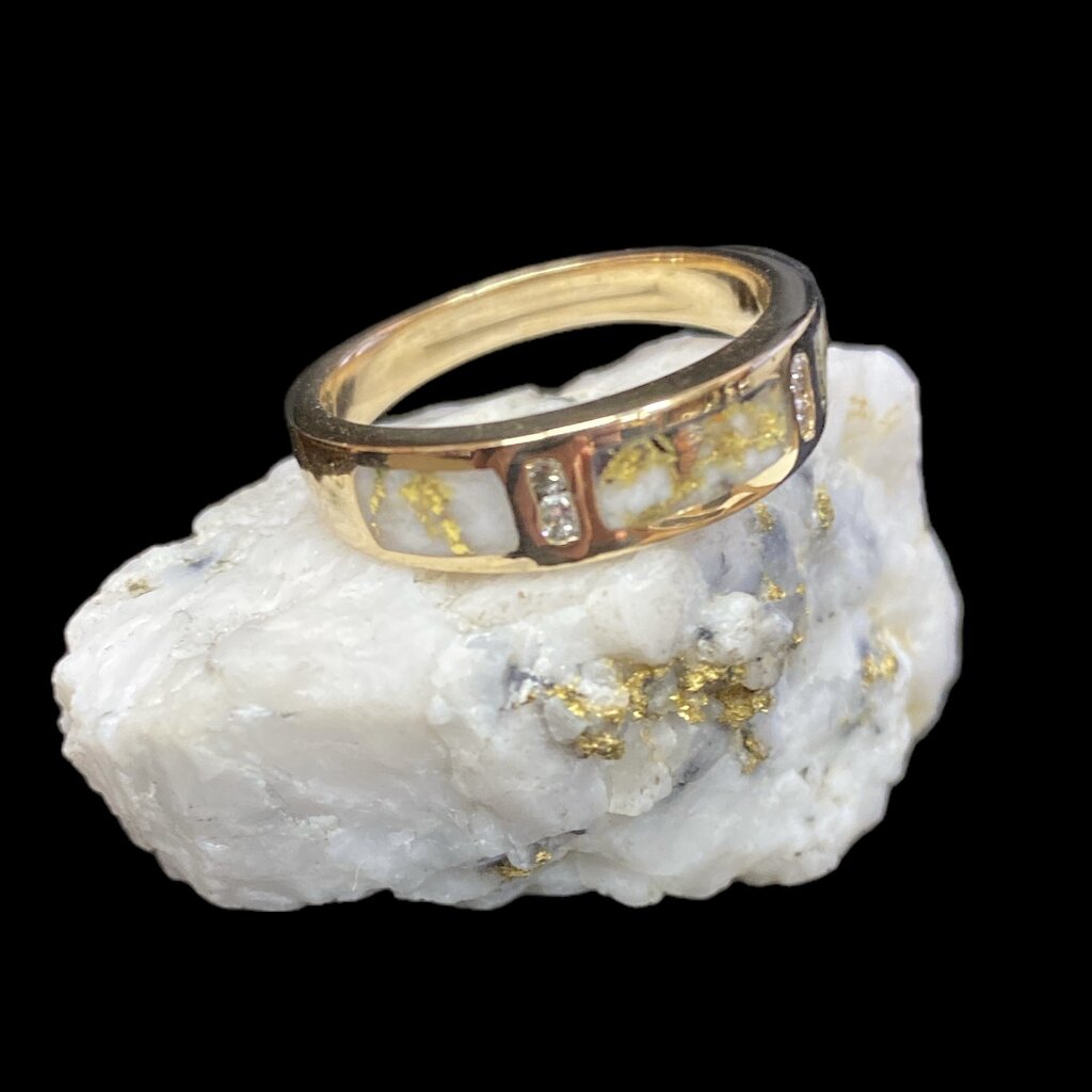 Gold Quartz Ring RL733D8Q-(G4) size 7.25