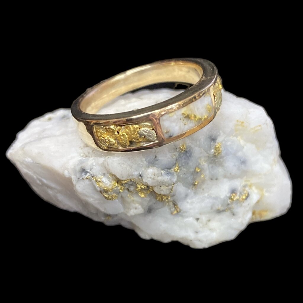 Gold Quartz Ring - RL733NQ-(G4) size 7.25
