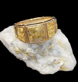 Gold Quartz Ring RL1046NQ - (G5) size 7.5