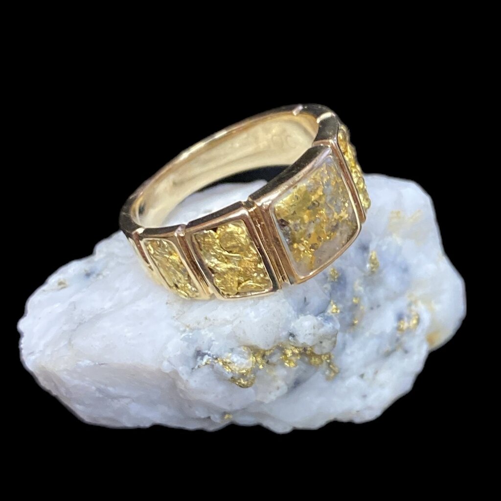 Oro Cal Gold Quartz Ring RL1046NQ - (G5) size 7.5