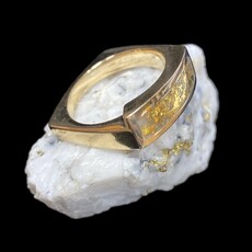 Oro Cal Gold Quartz Ring RL837Q-(G4) size 6.75