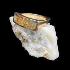 Oro Cal Gold Quartz Ring RL837Q-(G4) size 6.75