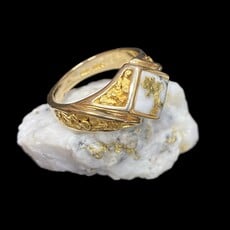 Oro Cal Gold Quartz Ring - RM1083NQ - 11