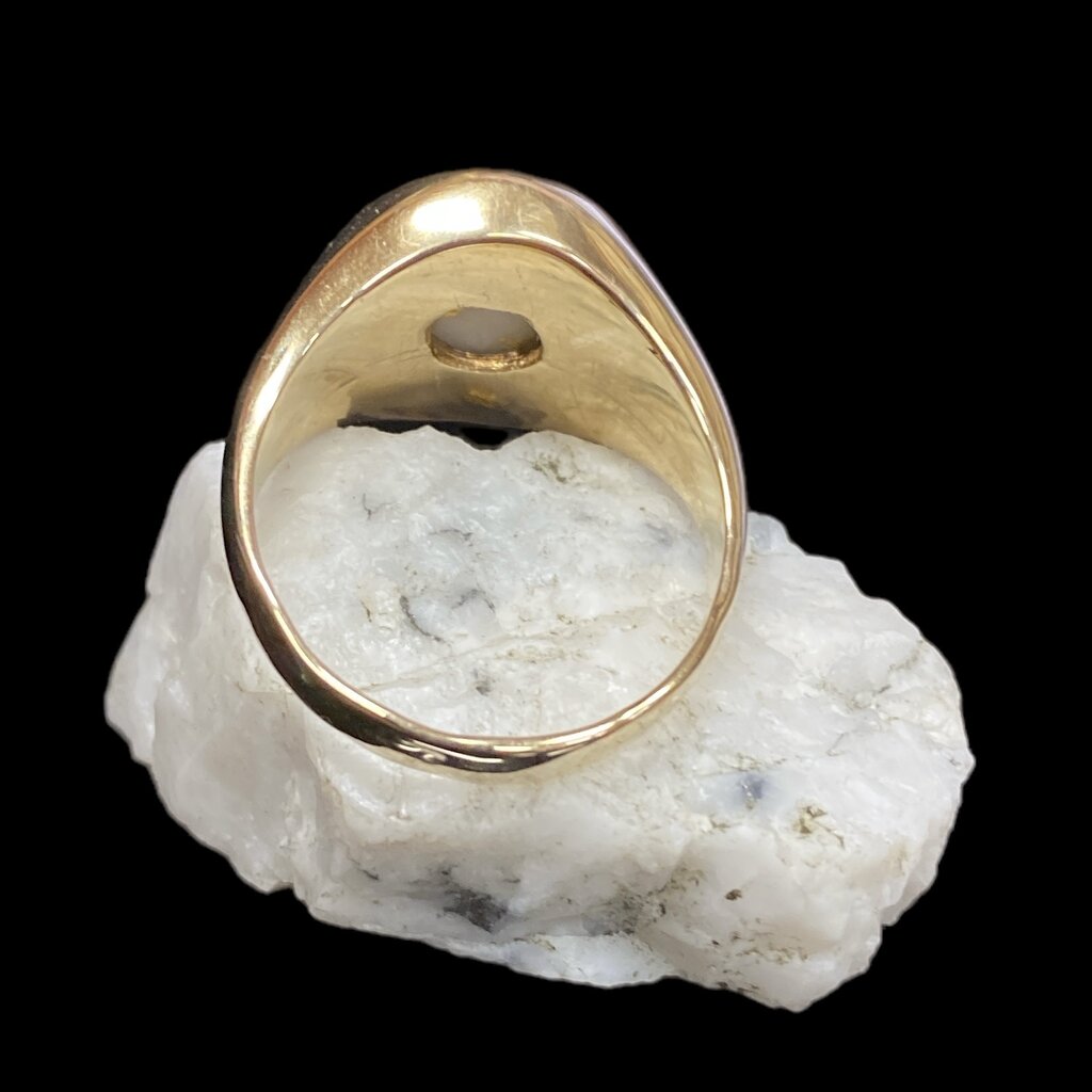 Gold Quartz Ring- 10.5 GH-1 (G4)