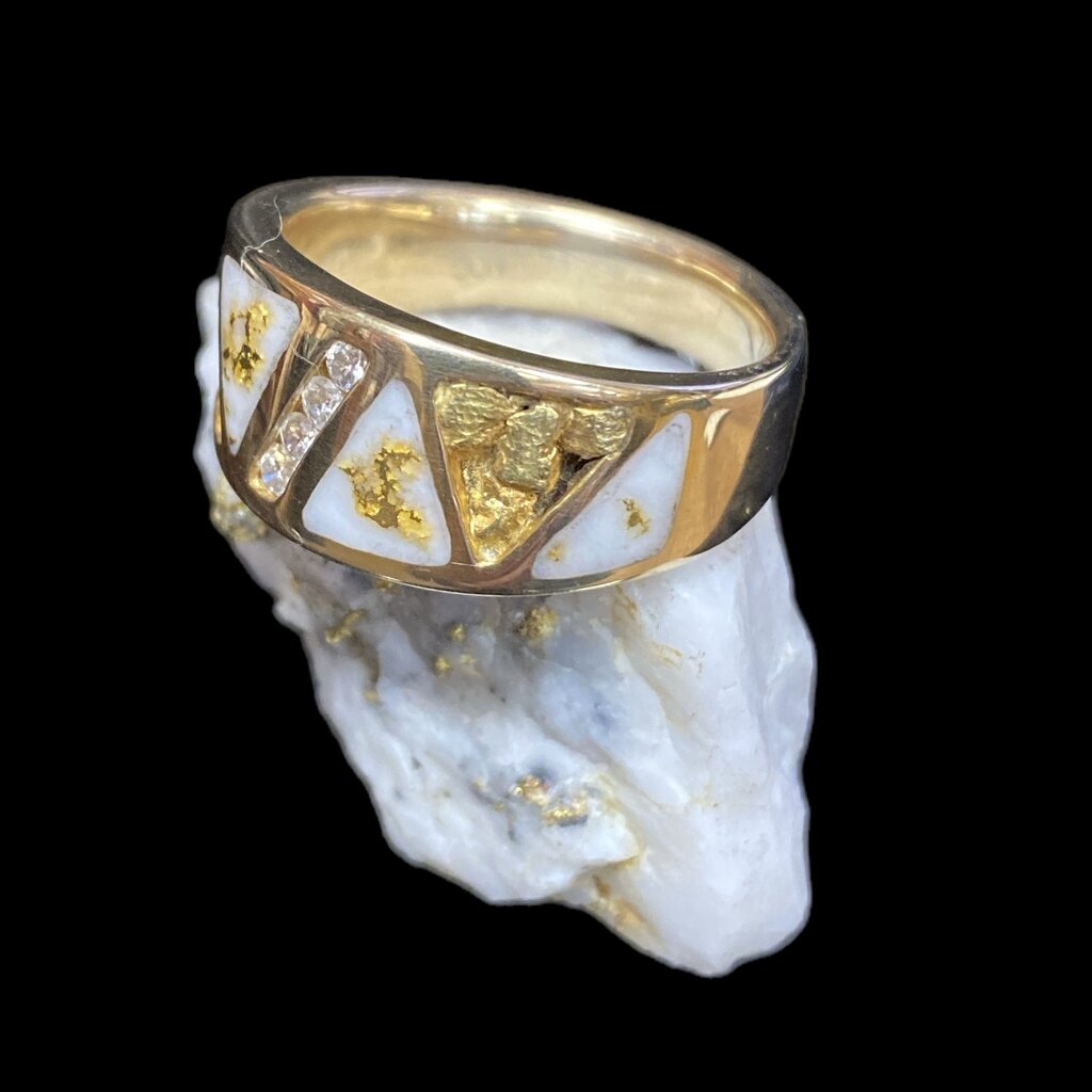 Oro Cal Gold Quartz Ring - RM883D20NQ - 12