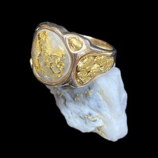 Gold Quartz Ring - RM518Q -(G5) size 10.75