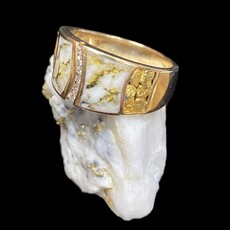 Oro-Cal Gold Quartz Ring - RMDL58D15NQ - 11