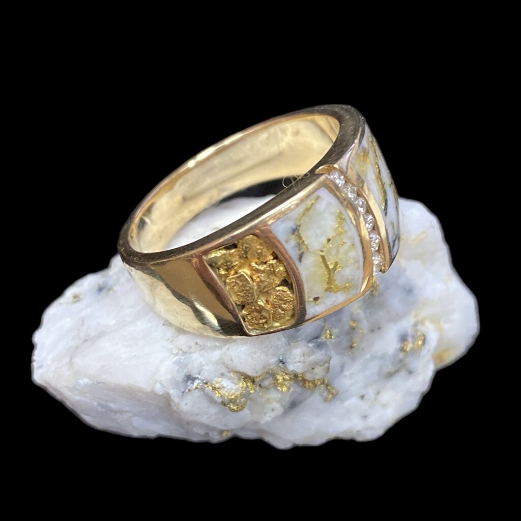 Oro-Cal Gold Quartz Ring - RMDL58D15NQ - 11