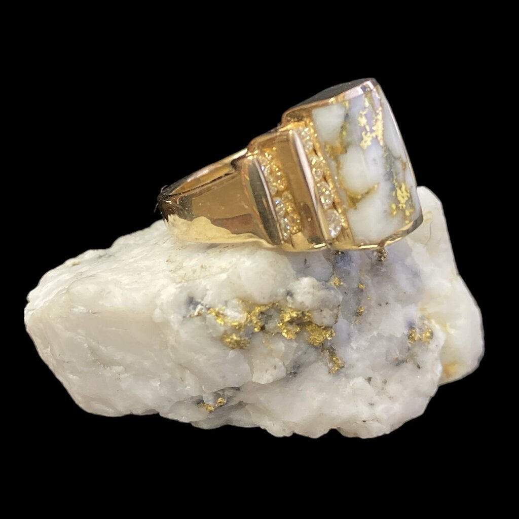 Oro Cal Gold Quartz Ring RL639D48Q - 6.5